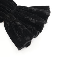 Load image into Gallery viewer, TT288 Gothic halterneck rose burnt out velvet T-shirt
