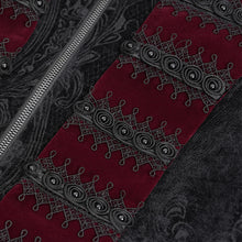 Load image into Gallery viewer, CT249 Gothic jacquard velvet stand collar coat
