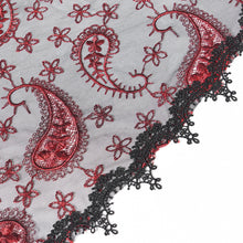 Load image into Gallery viewer, EAS032 Fine Mesh paisley 3D Rose Veil
