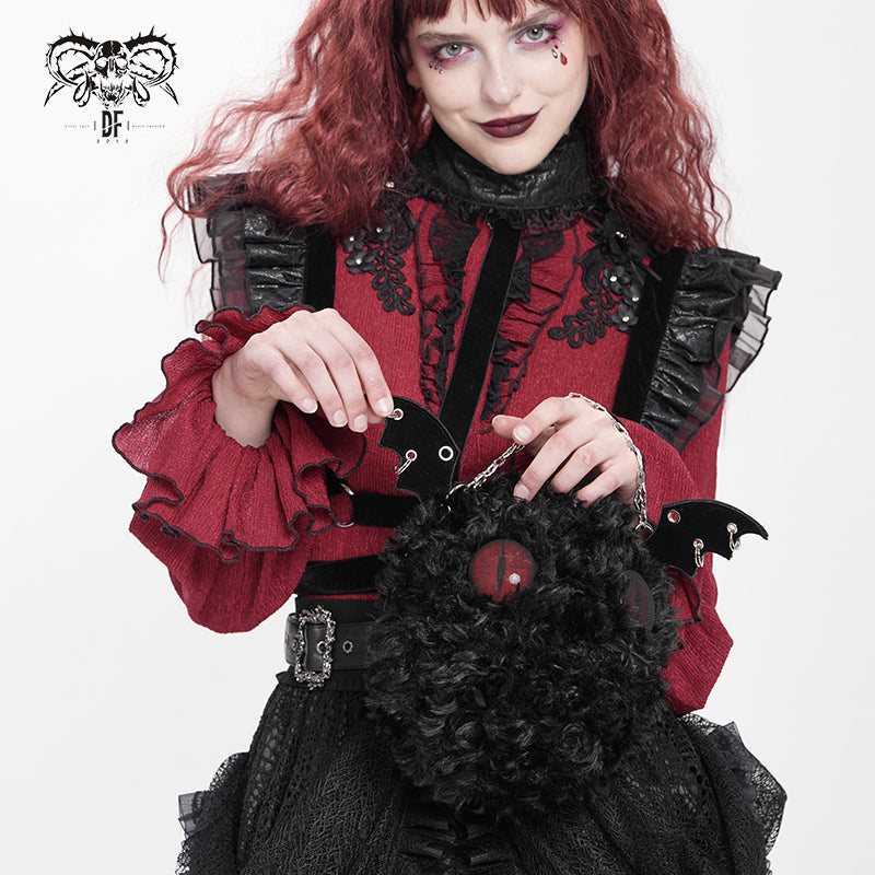 AS229 Gothic Curly Briquette Devil Round Bag
