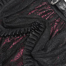 Load image into Gallery viewer, SKT23902 black and red Lolita short puffy skirt
