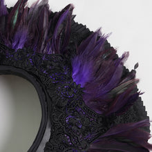 Load image into Gallery viewer, AS262 Purple Feather Lolita Wide-Brimmed Soft-Wire Headband

