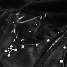 Load image into Gallery viewer, CT240 Punk turtleneck long sleeve wool coat
