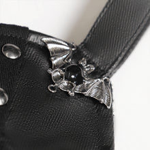 Load image into Gallery viewer, AS310 Foil-stamped twill punk handbag with bat-wing hem
