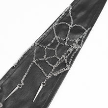 Load image into Gallery viewer, AS215 Punk Spider Web Chain Tie
