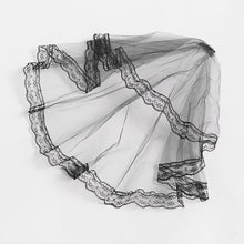 Load image into Gallery viewer, AS304 Lolita DIY Coffin-Shaped Lace Mini Top Hat Hair Clip
