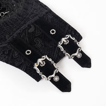 Load image into Gallery viewer, AS205 Gothic coffin-shaped jacquard velvet waist belt CORSET
