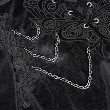 Load image into Gallery viewer, SHT12601  black glimmer Long-sleeved velvet shirts
