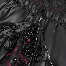 Load image into Gallery viewer, ESKT05702 red Sequined Lace Mesh Gown Dress
