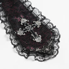 Load image into Gallery viewer, AS28902 Glossy pleated Gothic collar and bow tie
