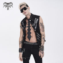 Load image into Gallery viewer, AS295 Punk-Style Faux Leather Pointed Tie
