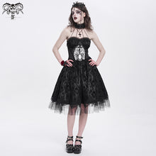 Load image into Gallery viewer, SKT23401 Black women Skeleton Printing Gothic Lolita Dress
