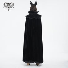 Load image into Gallery viewer, CA040 Gothic stand collar velvet women and men cloak
