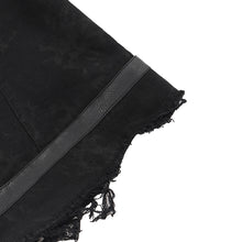 Load image into Gallery viewer, WT091 Asymmetric Twill and Leather Punk Vest
