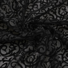 Load image into Gallery viewer, EPT017 Velvet and burnt-out flower mesh bell-bottom gothic women pants
