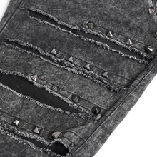 Load image into Gallery viewer, PT277 Punk ripped trousers
