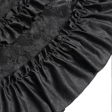 Load image into Gallery viewer, ESKT06601 Gothic Pattern Satin Rose Mesh Long Sleeve Dress
