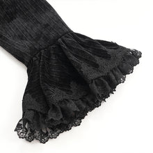 Load image into Gallery viewer, CT250 Gothic vertical velvet swallowtail jacket

