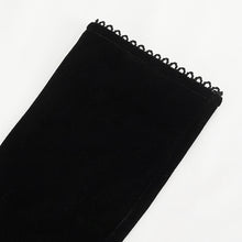 Load image into Gallery viewer, GE02501 Black velvet strap gloves

