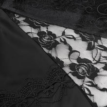Load image into Gallery viewer, SKT23601 Black Gothic embossed velvet fishtail skirt
