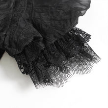 Load image into Gallery viewer, ESKT082 Gothic Branch-Embroidered Chiffon Long Cardigan Dress
