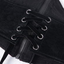 Load image into Gallery viewer, AS199 Gothic shiny pattern leather corset
