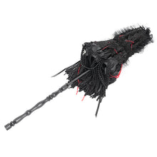 Load image into Gallery viewer, EAS035 Gothic tassel bead chain wooden handle small umbrella
