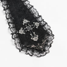Load image into Gallery viewer, AS28901 Glossy pleated Gothic collar and bow tie
