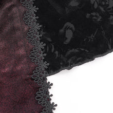 Load image into Gallery viewer, EVA LADY ETT04102 Gothic shiny velvet halterneck long-sleeved T-shirt
