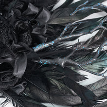 Load image into Gallery viewer, EAS017 Goth Feather tree monster Headband
