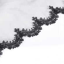 Load image into Gallery viewer, AS192 Gothic wedding lace women black Skull Crown Veil
