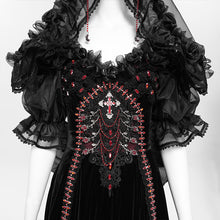 Load image into Gallery viewer, ESKT073 Gothic High end Custom-made floral full skirt dress
