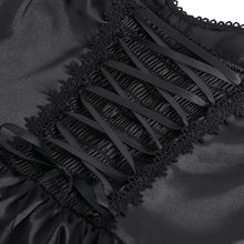 Load image into Gallery viewer, SKT22401 Black party Gothic long suspender dress
