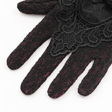 Load image into Gallery viewer, EGE003 Concave and convex shiny material gothic gloves
