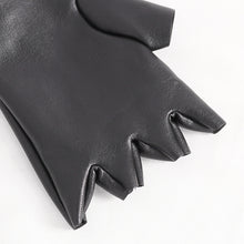 Load image into Gallery viewer, GE027 Punk stretchy leather gloves
