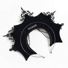 Load image into Gallery viewer, AS259 Rose Queen Halo Gothic Crown Headband
