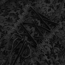 Load image into Gallery viewer, ESKT061 Burnout flocked off-shoulder dress&nbsp;
