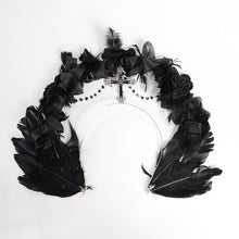 Load image into Gallery viewer, EAS025 Feather and flower headdress headband

