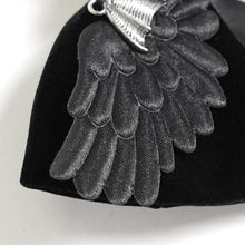 Load image into Gallery viewer, AS307 Gothic Bow Hair Clip with Small Wings
