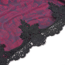 Load image into Gallery viewer, ESKT05202 GOTHIC Chest V-neck long-sleeved jacquard mesh dress
