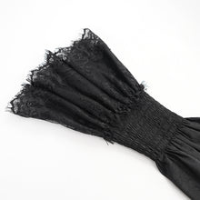 Load image into Gallery viewer, ESHT016 Gothic pattern satin V-neck shirts

