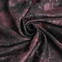 Load image into Gallery viewer, SHT14602 Dark red Gothic two-tone cashew jacquard long-sleeved shirts
