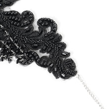Load image into Gallery viewer, EAS030 Gothic Beaded Appliqued Chain Necklace
