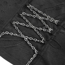 Load image into Gallery viewer, TT287 Punk sleeveless halter neck T-shirt with chain
