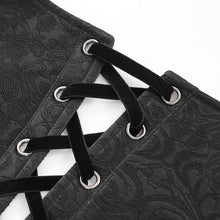 Load image into Gallery viewer, AS200 gothic men Patterned mesh leather corset
