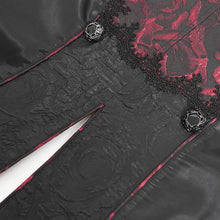 Load image into Gallery viewer, WT095 Rose Jacquard Swallowtail Vest
