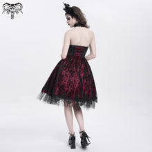 Load image into Gallery viewer, SKT23402 red women Skeleton Printing Gothic Lolita Dress
