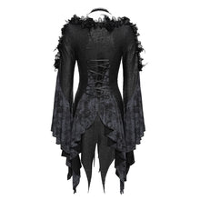 Load image into Gallery viewer, ETT048 Distressed Knit &amp; Two-Tone Paisley Patchwork Long-Sleeve T-Shirt
