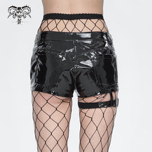 Load image into Gallery viewer, PT237 Glazed leather low-rise shorts
