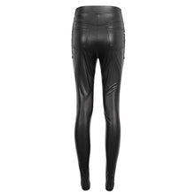 Load image into Gallery viewer, PT233 XOPT-stretchy matte leather high-waisted punk trousers for women
